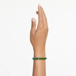Millenia Bracelet, Octagon Cut, Color Gradient, Green, Gold-Tone Plated 5671258 | Swarovski -King Power shop d004f699 2f3f 547e 85a9 eff3688d509d 55318.1692756938