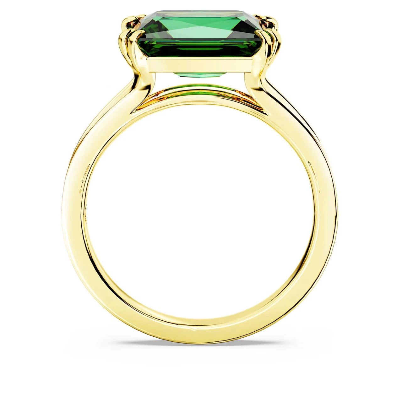 Matrix Cocktail Ring, Rectangular Cut, Green, Gold-Tone Plated 5677140 (Size 52/S/6) | Swarovski 4 Matrix Cocktail Ring, Rectangular Cut, Green, Gold-Tone Plated 5677140 (Size 52/S/6) | Swarovski - Image 4