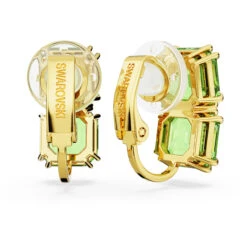 Millenia Clip Earrings, Square Cut, Green, Gold-Tone Plated 5654559 | Swarovski -King Power shop dcac07b4 fa19 503d aa3f f488427a5f58 07466.1673406226