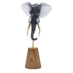 Swarovski Elegance Of Africa Elephant Head Ujamaa, Gray, 5608547