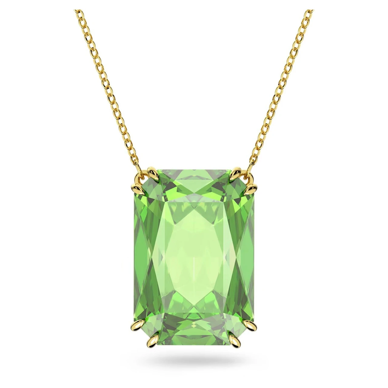Swarovski Millenia Pendant Octagon Cut, Green, Gold-Tone Plated 5619491 1 Swarovski Millenia Pendant Octagon Cut, Green, Gold-Tone Plated 5619491