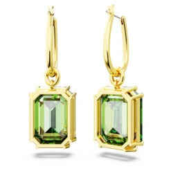 Millenia Drop Earrings, Octagon Cut, Green, Gold-Tone Plated 5676071 | Swarovski -King Power shop e16199e4 185f 56f9 a398 13294b7b24a8 62578.1695796723