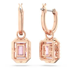 Millenia Drop Earrings, Octagon Cut, Pink, Rose Gold-Tone Plated 5649474 | Swarovski -King Power shop e606dae4 54f1 5849 8c04 740017532976 17448.1674083553