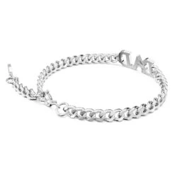 Father's Day - Dad Bracelet, White, Rhodium Plated 5658330 (Size L) | Swarovski -King Power shop ea70967c fd45 5839 8141 6acbeaea9b9c 66206.1675233122