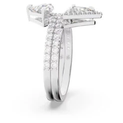 Swarovski Ortyx Ring Set, Triangle Cut, White, Rhodium Plated 5642989 (Size 55/M/7) -King Power shop ed7ee78a 7526 5257 89a3 1c605cf65a54 59589.1660890639