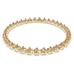 Swarovski Ortyx Necklace Pyramid Cut, Yellow, Gold-Tone Plated 5613679