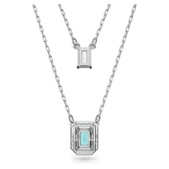 Swarovski Millenia Layered Necklace, Octagon Cut, Blue, Rhodium Plated 5640557 -King Power shop fb35b097 873f 5e4f 92fc 2aaed08ef312 42606.1658799496